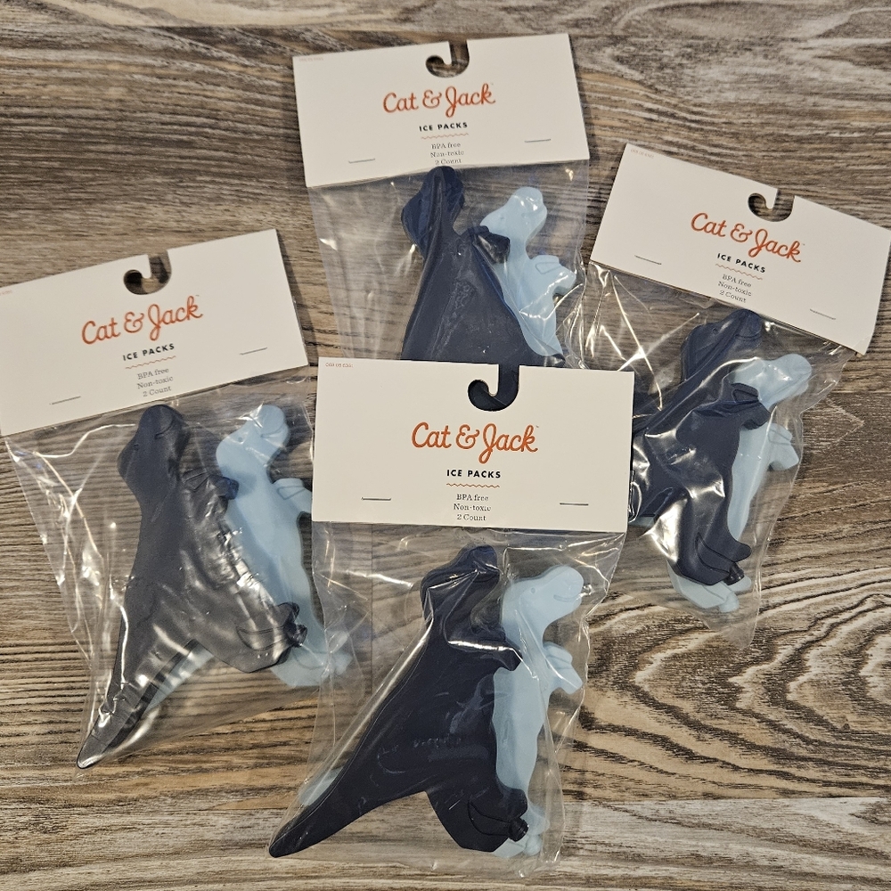 * (4) Cat & Jack Dino Ice Packs
